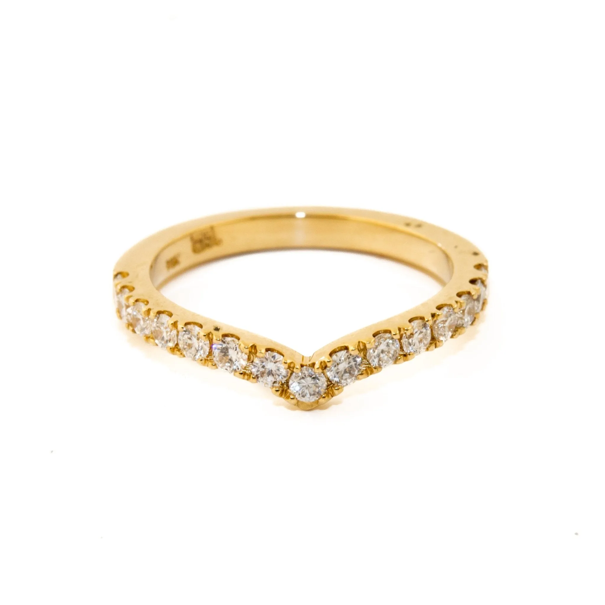 14 KT Gold x Pave Diamond Tiara Band