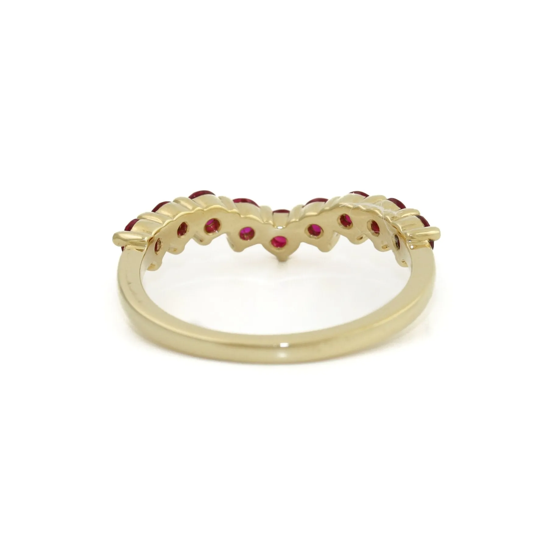 14K Gold Tiara Ruby Ring