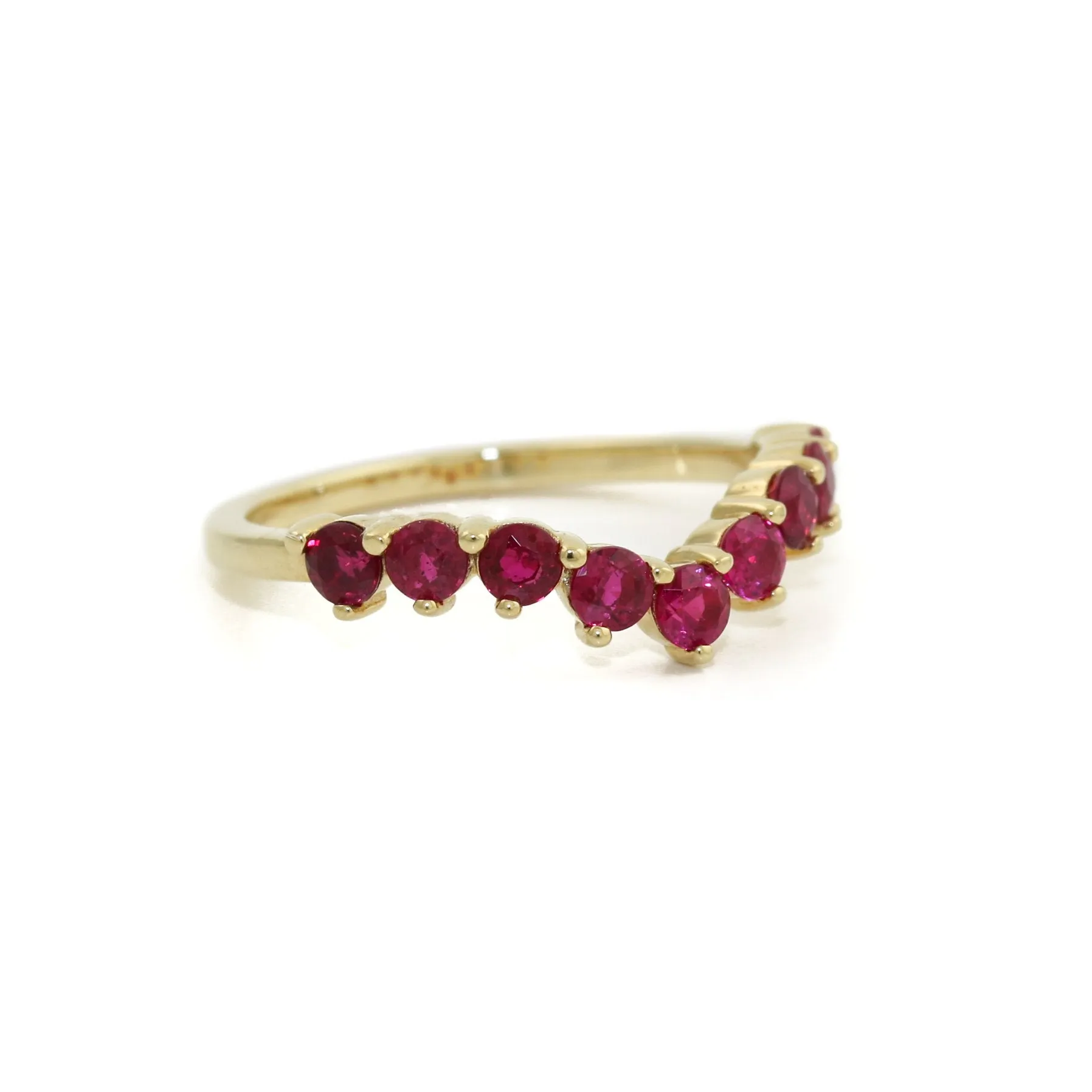 14K Gold Tiara Ruby Ring