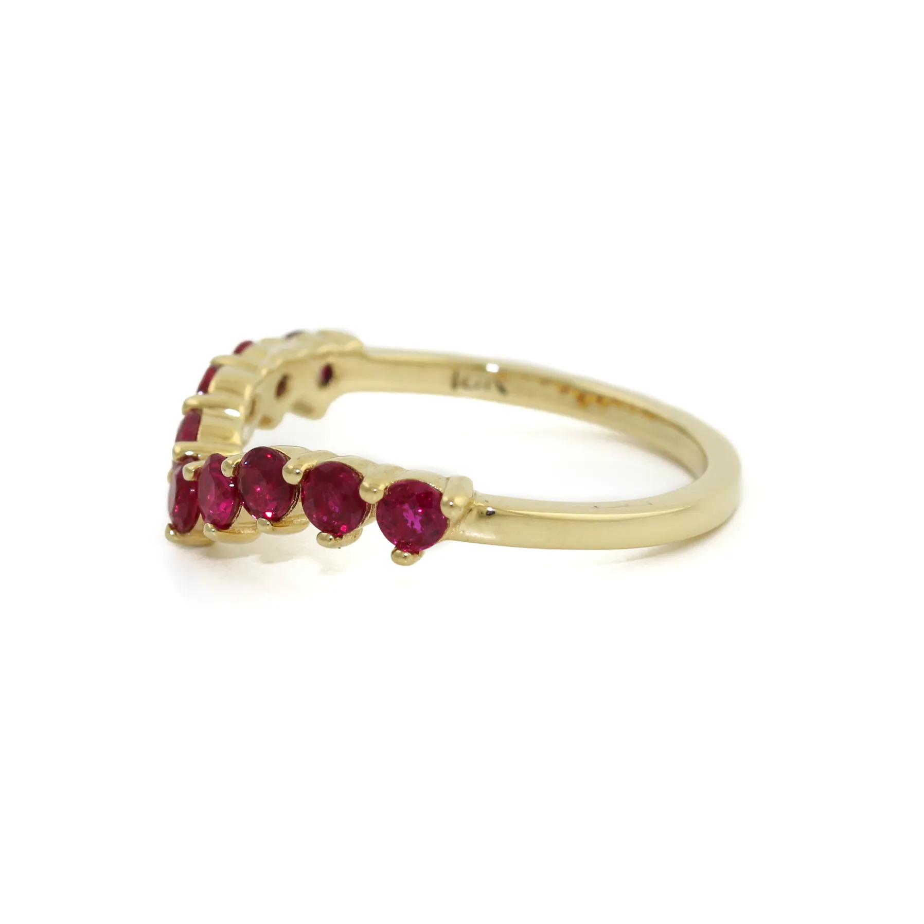 14K Gold Tiara Ruby Ring