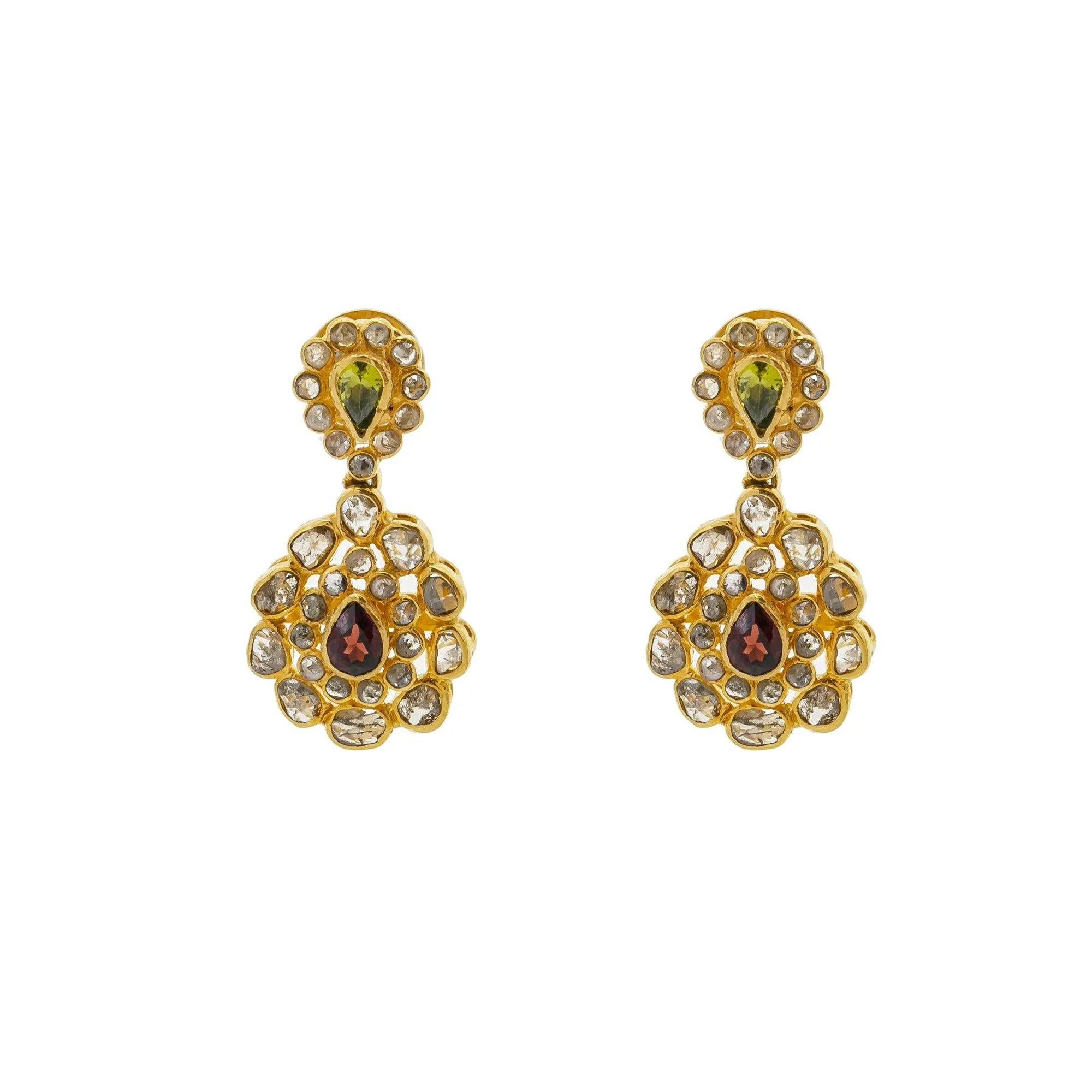 22K Gold & Uncut Diamond Advika Jewelry Set