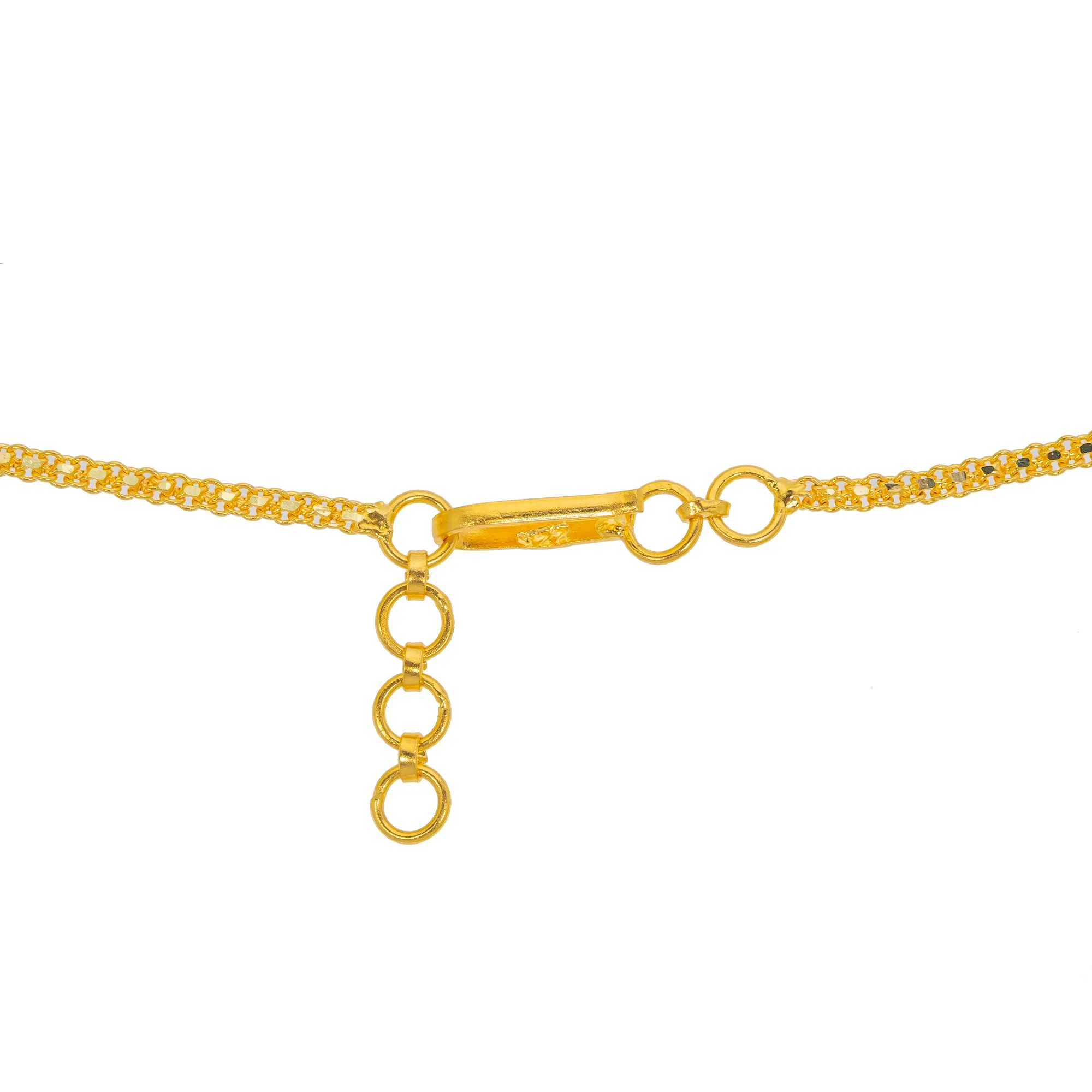 22K Yellow Gold & Multi-Stone Long Temple Necklace (86.4)