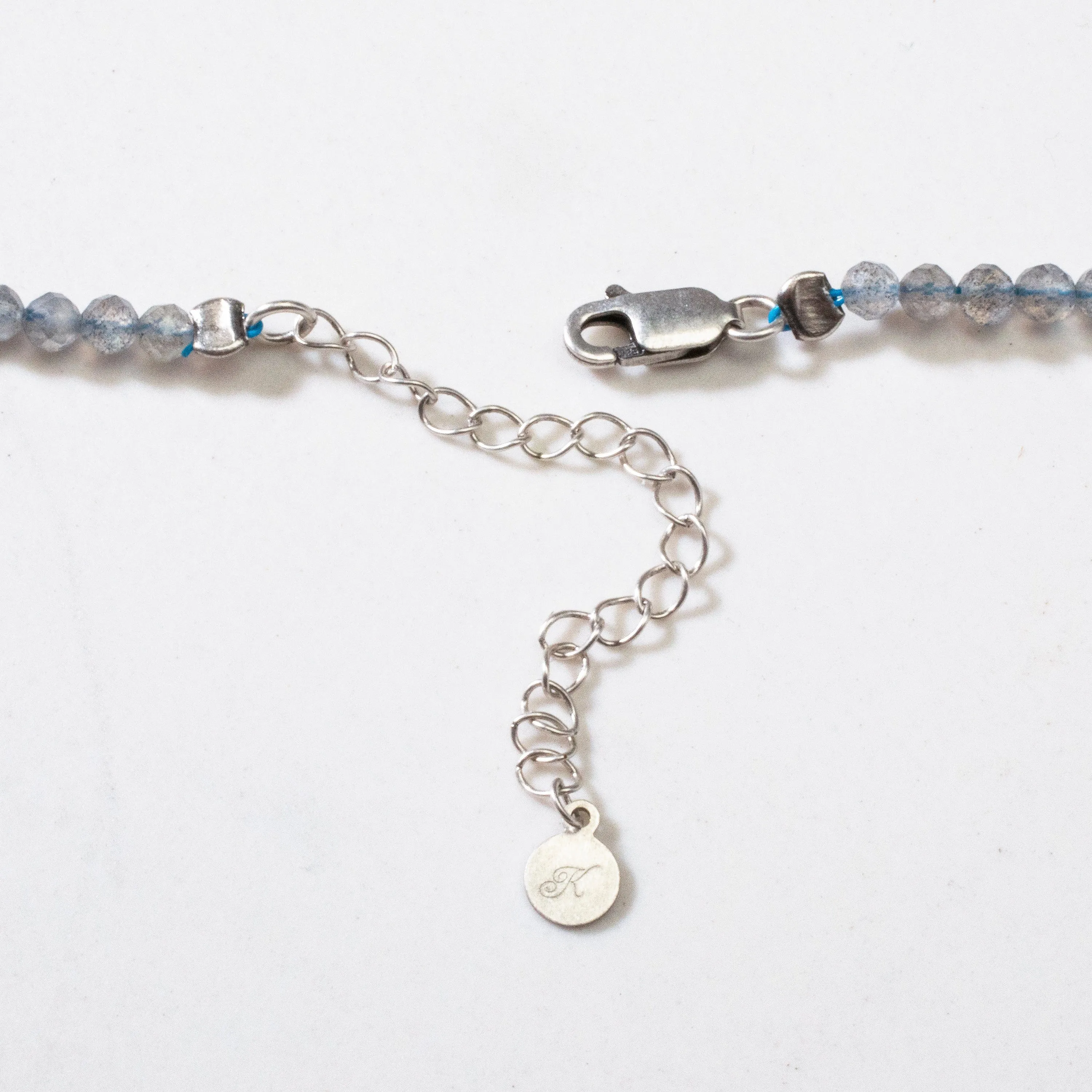 3mm Labradorite Faceted 31 Necklace / Multi Wrap Bracelet