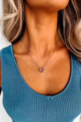 After My Own Heart Choker Necklace (Silver)