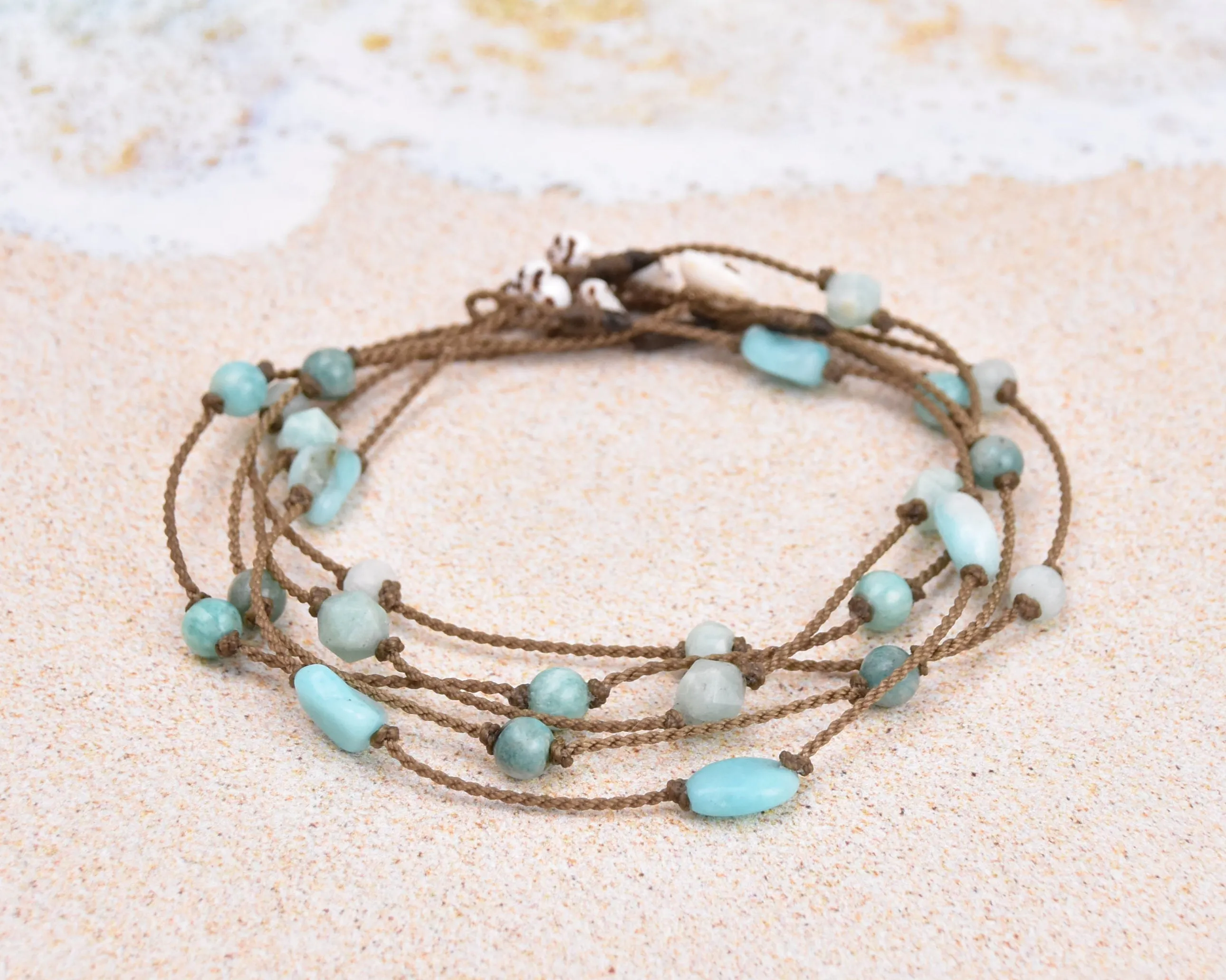 Amazonite Princess Anklets