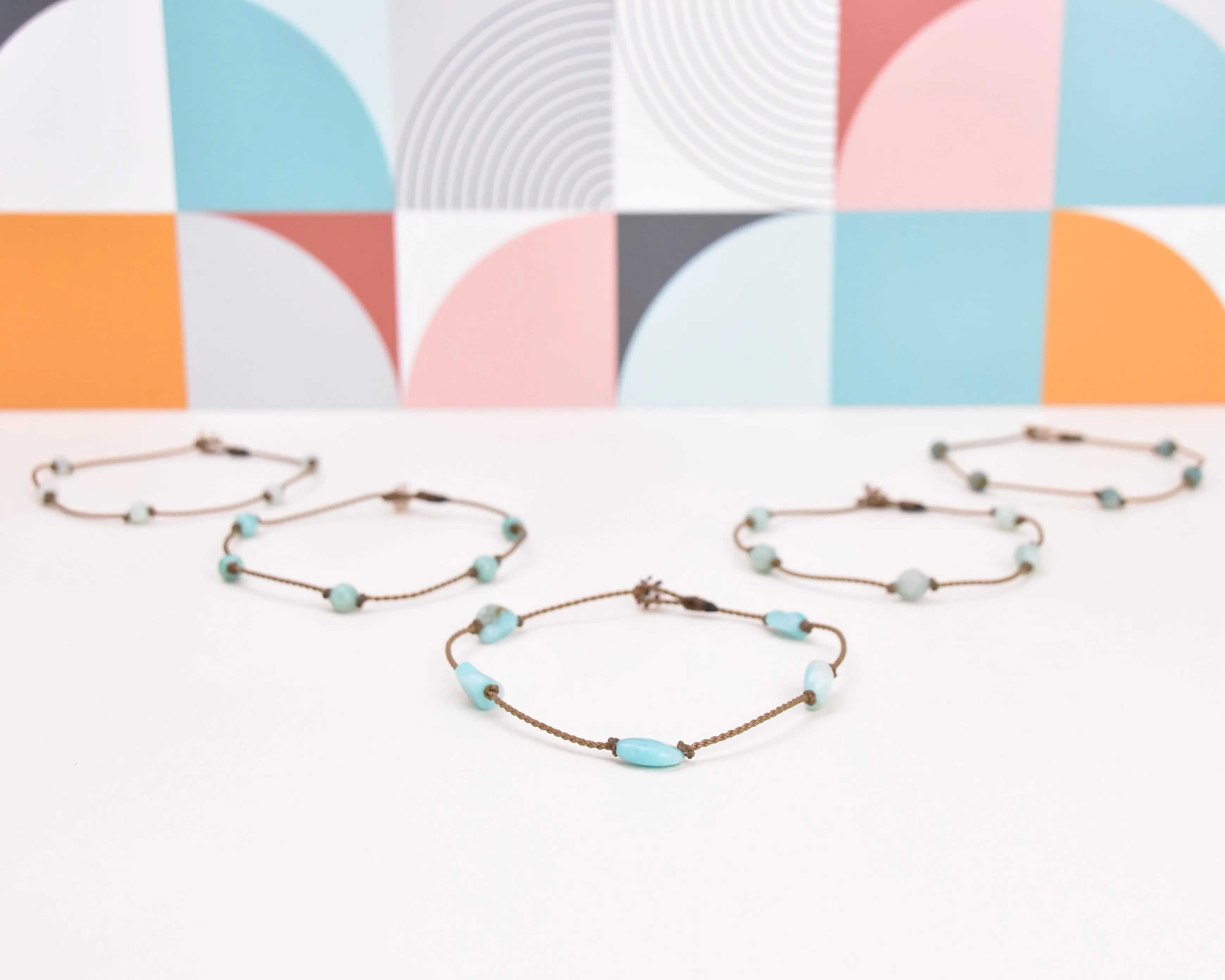 Amazonite Princess Anklets