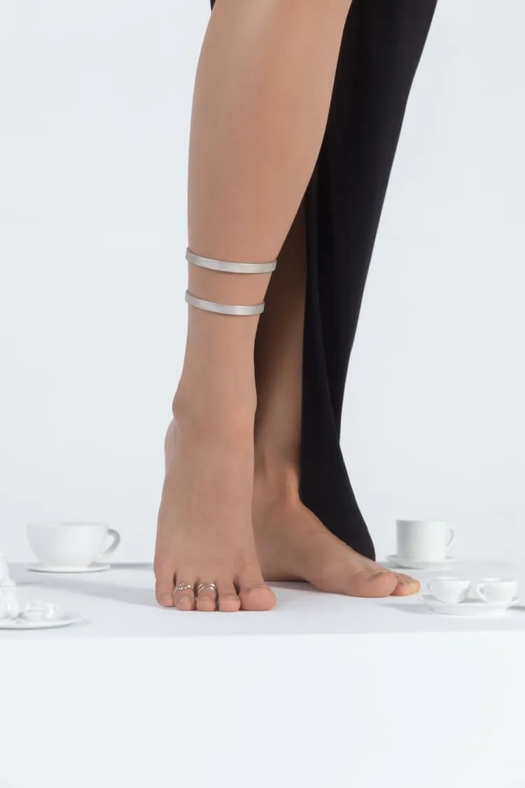 Ankle bracelet in silver