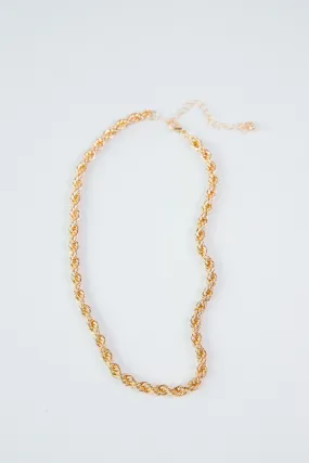 Anya Rope Chain Necklace, Gold