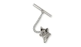 Australian Cattle Dog Tie Tack Jewelry Sterling Silver Handmade Dog Tie Tack ACD2-TT