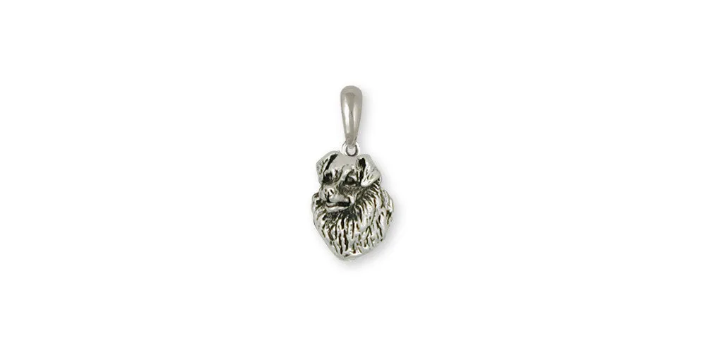 Australian Shepherd Pendant Jewelry Sterling Silver Handmade Dog Pendant AU12-P