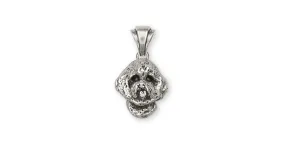 Bichon Frise Pendant Jewelry Sterling Silver Handmade Dog Pendant BC4-P