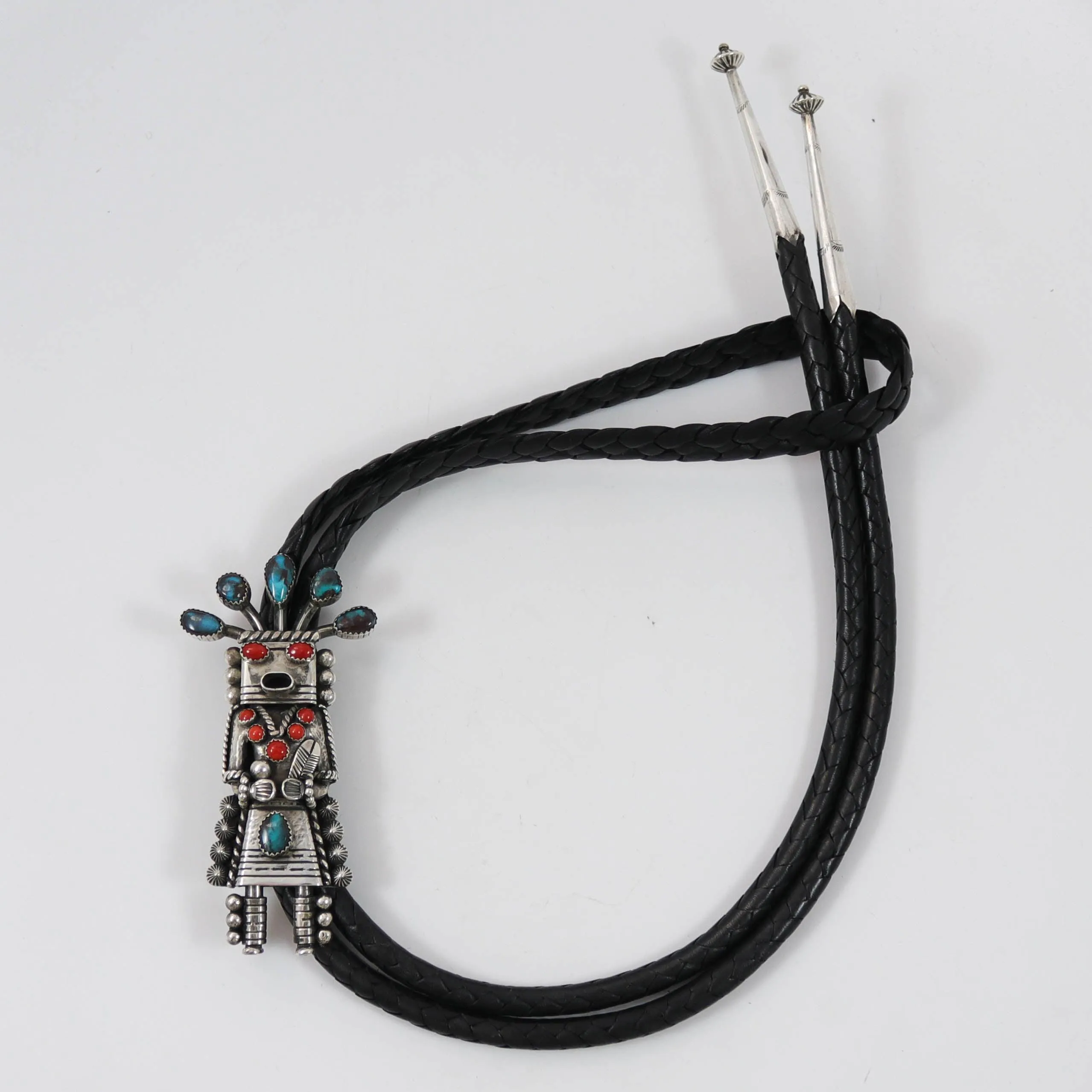 Bisbee Turquoise Yei Bola Tie