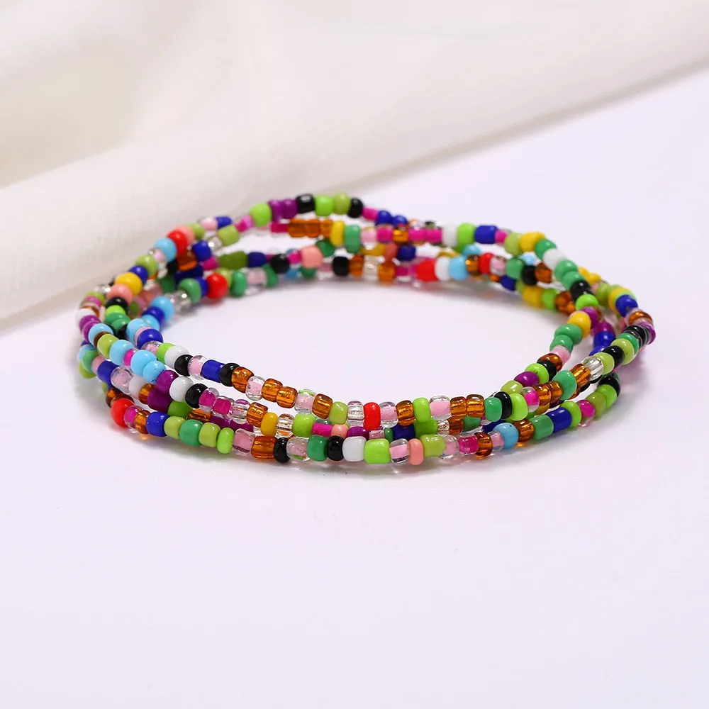 Boho Handmade Beaded Anklets