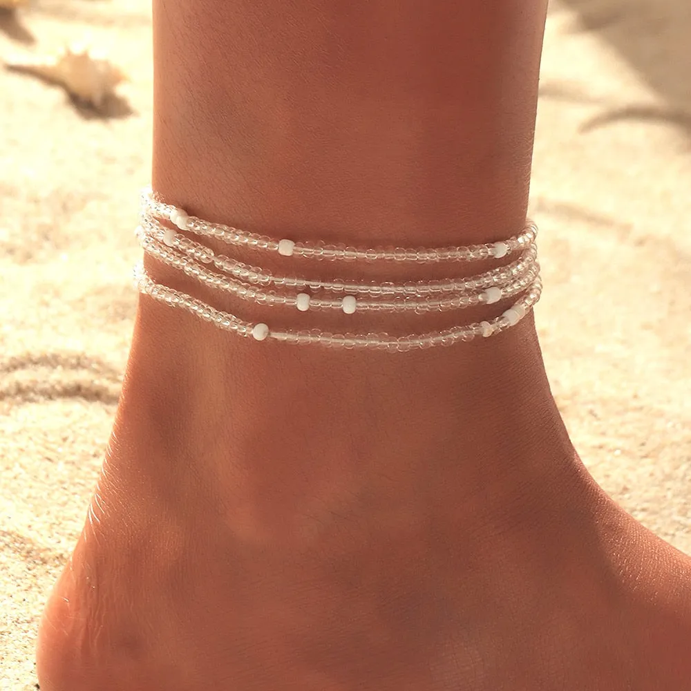 Boho Handmade Beaded Anklets