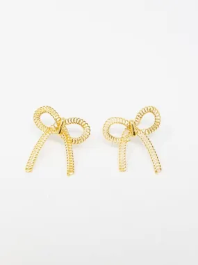 Bow Chain Earring