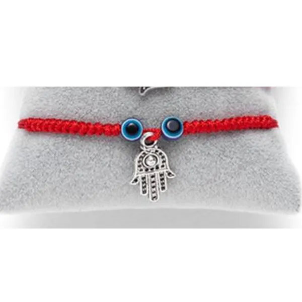 Bracelet - Evil Eye Hamsa Braided Red String