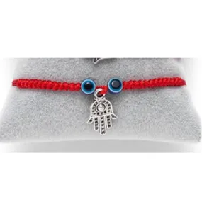 Bracelet - Evil Eye Hamsa Braided Red String