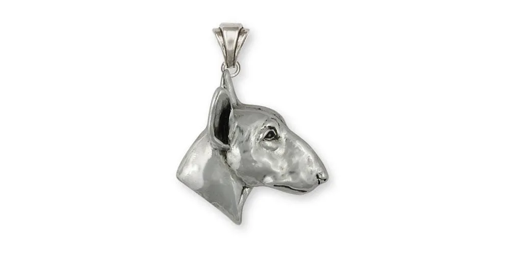 Bull Terrier Jewelry Sterling Silver Handmade Bull Terrier Pendant  BU62X-P