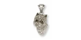 Cairn Terrier Pendant Jewelry Sterling Silver Handmade Dog Pendant CNWS8H-P