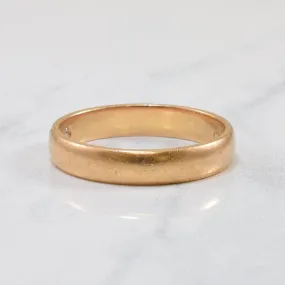 'Chaumet' Hidden Diamond Rose Gold Band | 0.01ct | SZ 8.25 |