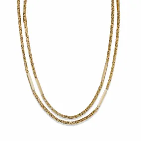 Chaumet Paris 18K Gold Long Chain Necklace