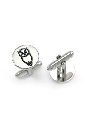 Circular Owl Cuff Links