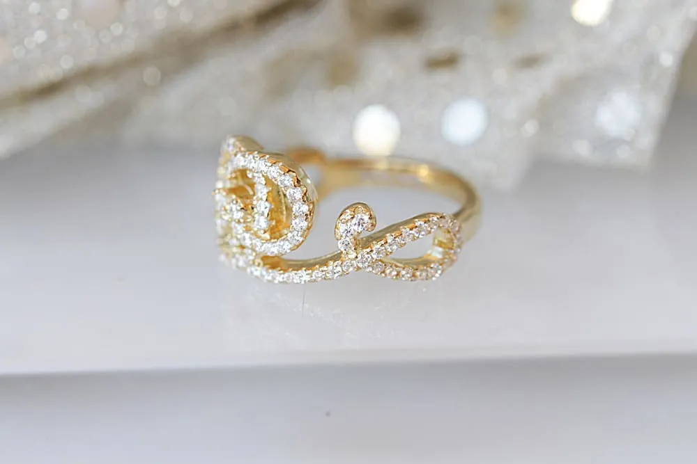 CZ GOLD RING