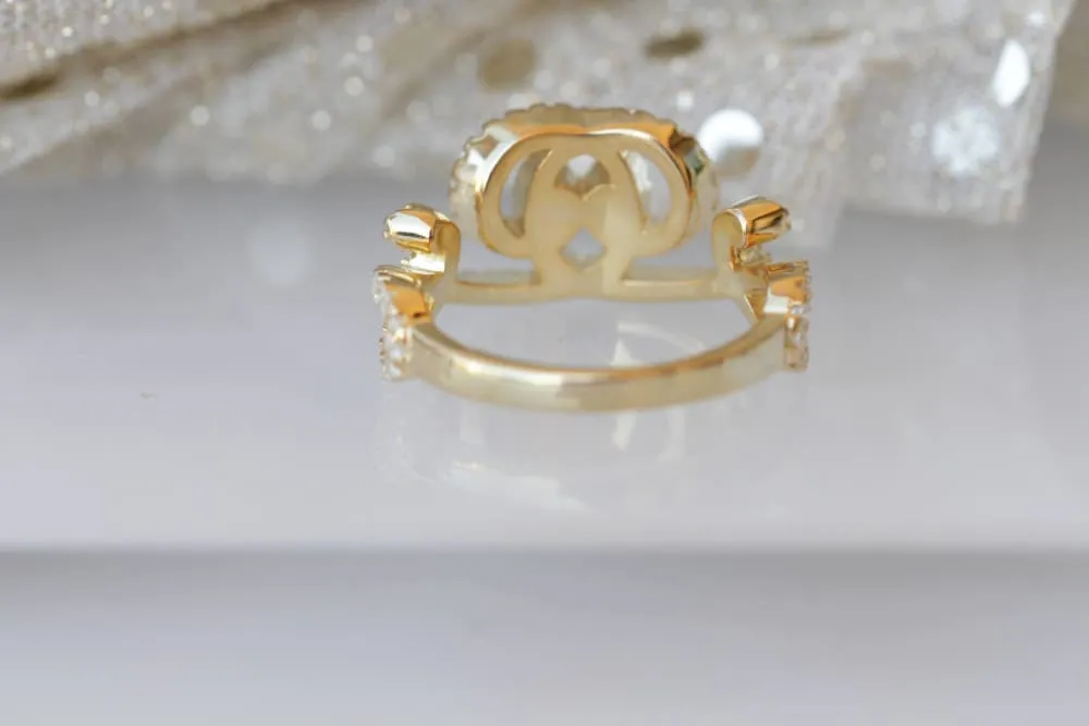 CZ GOLD RING