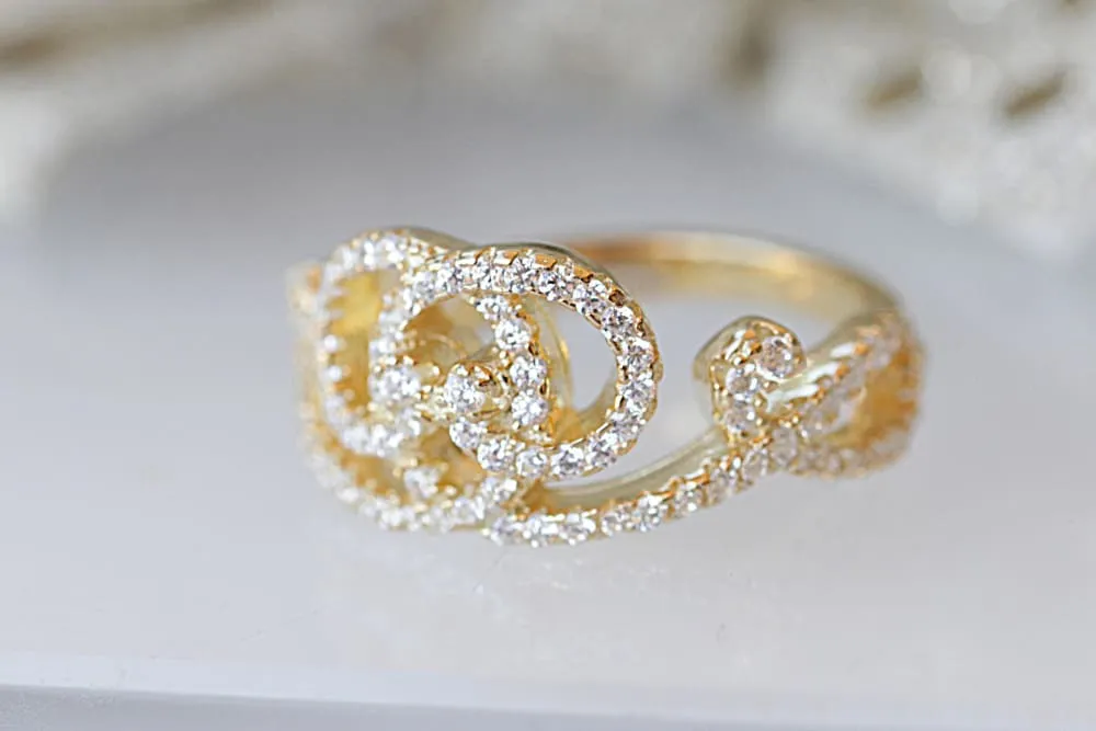 CZ GOLD RING