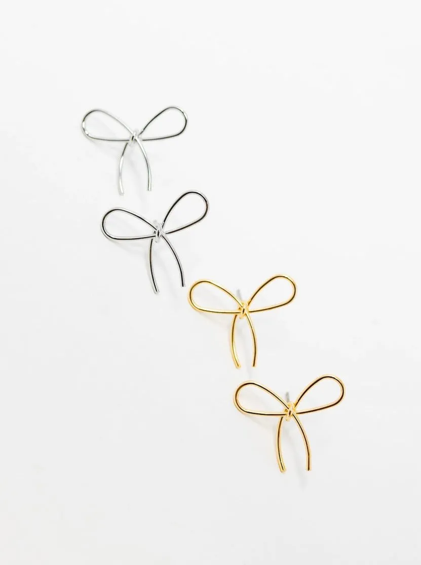 Delicate Bow Earring