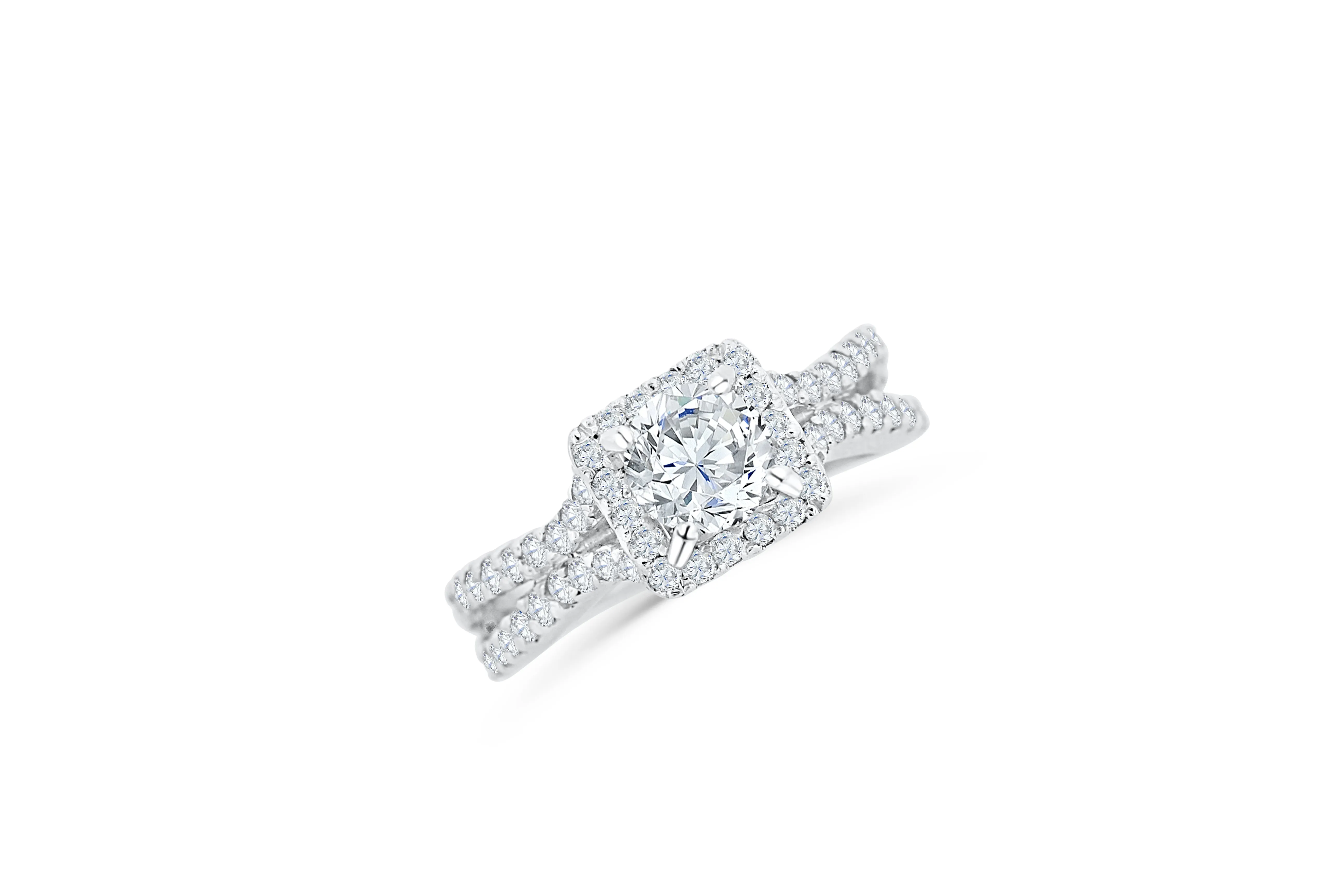 Diamond Engagement Ring 2.36 ct tw 14K White Gold DENG013