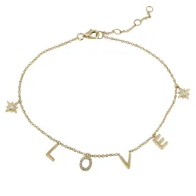 Diamond Love Anklet