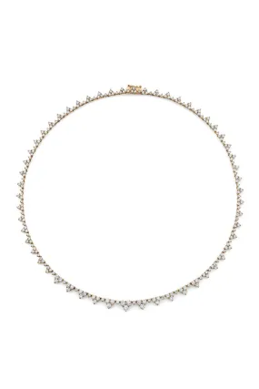 Diamond Triangle Eternity Choker Necklace