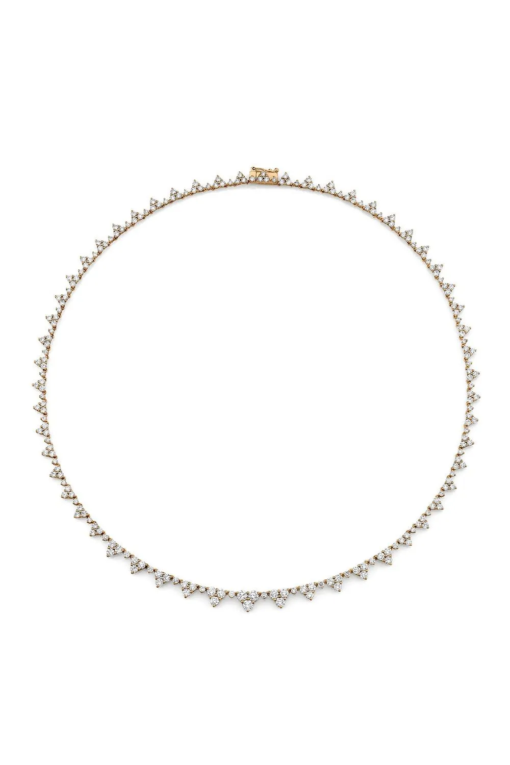 Diamond Triangle Eternity Choker Necklace