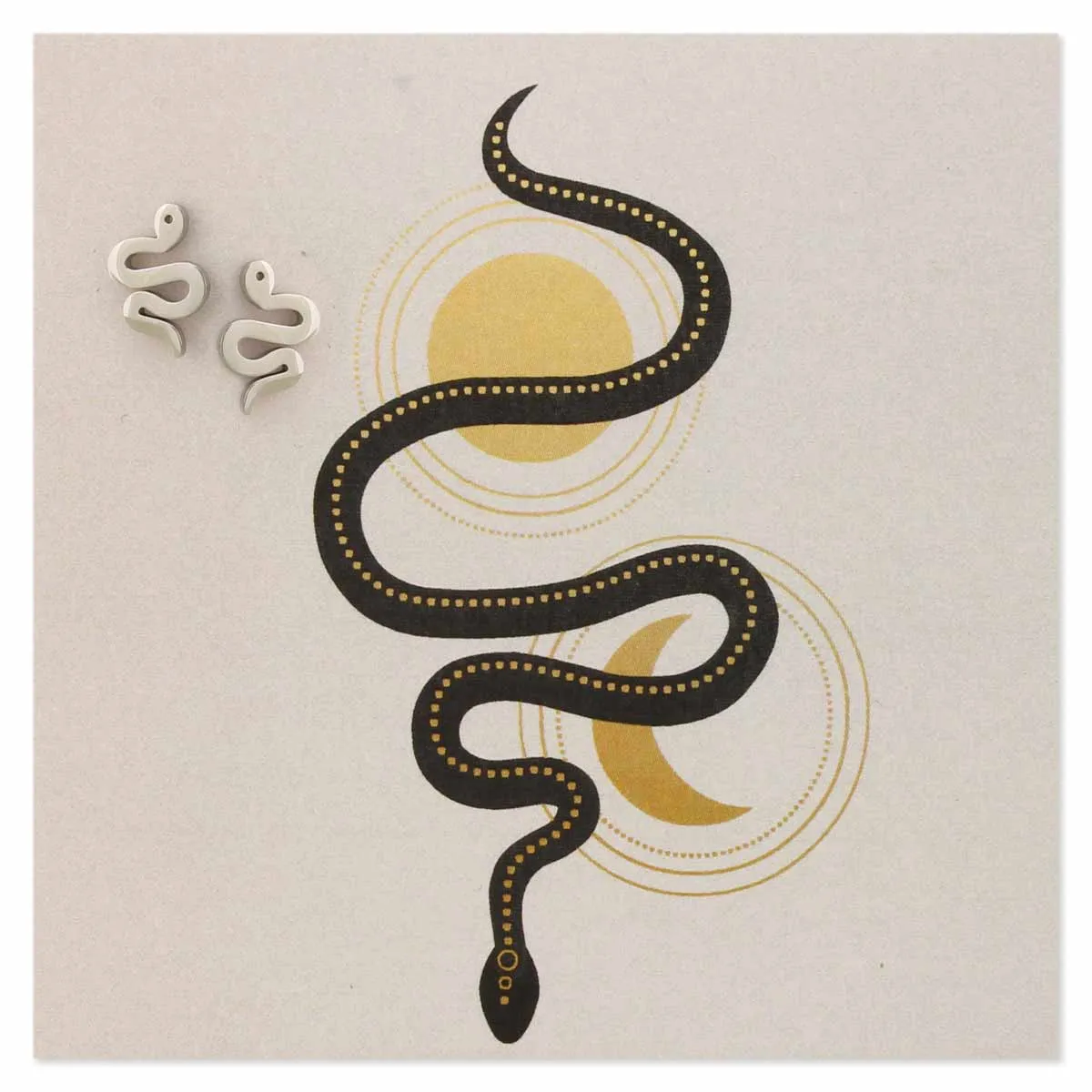 Earrings - Snake Serpentine