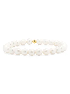 Ella Pearl Stretch Bracelet - Small