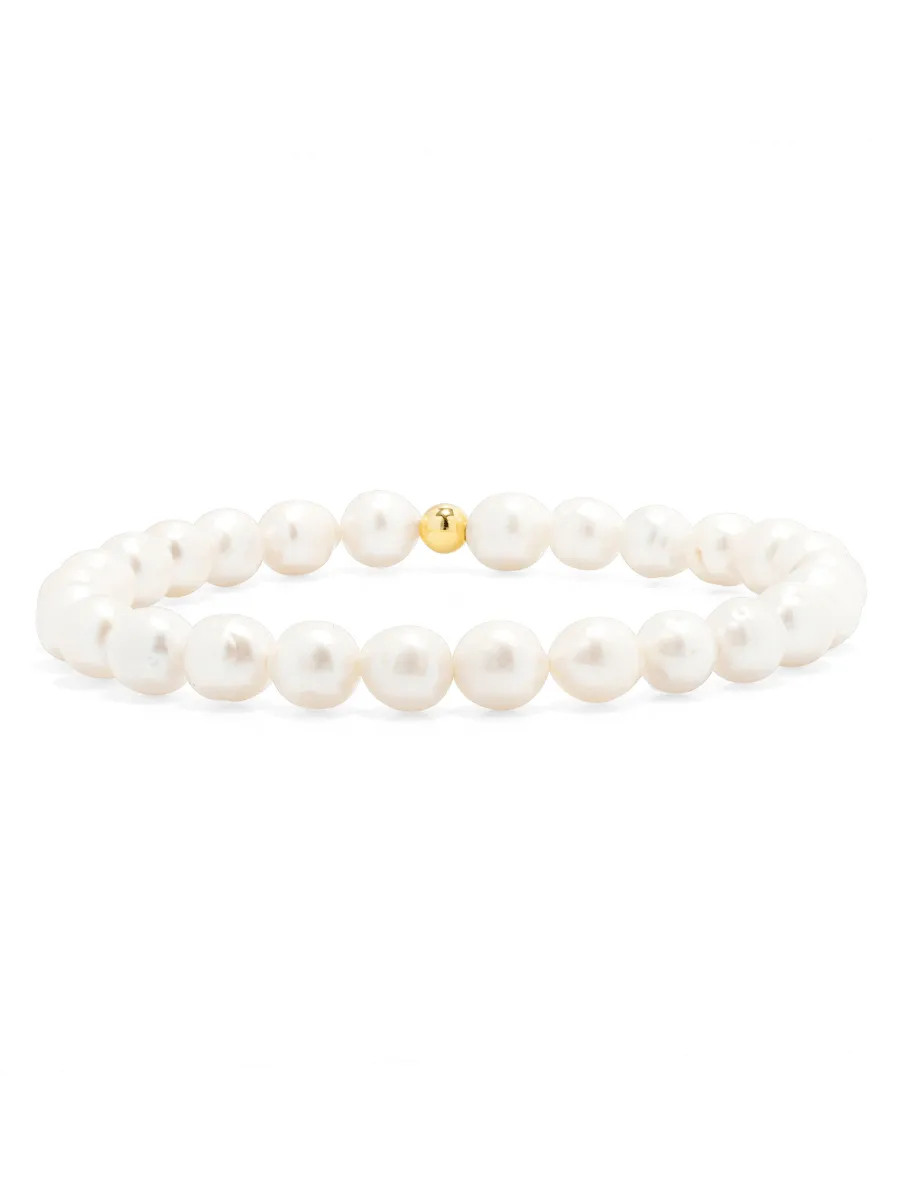 Ella Pearl Stretch Bracelet - Small