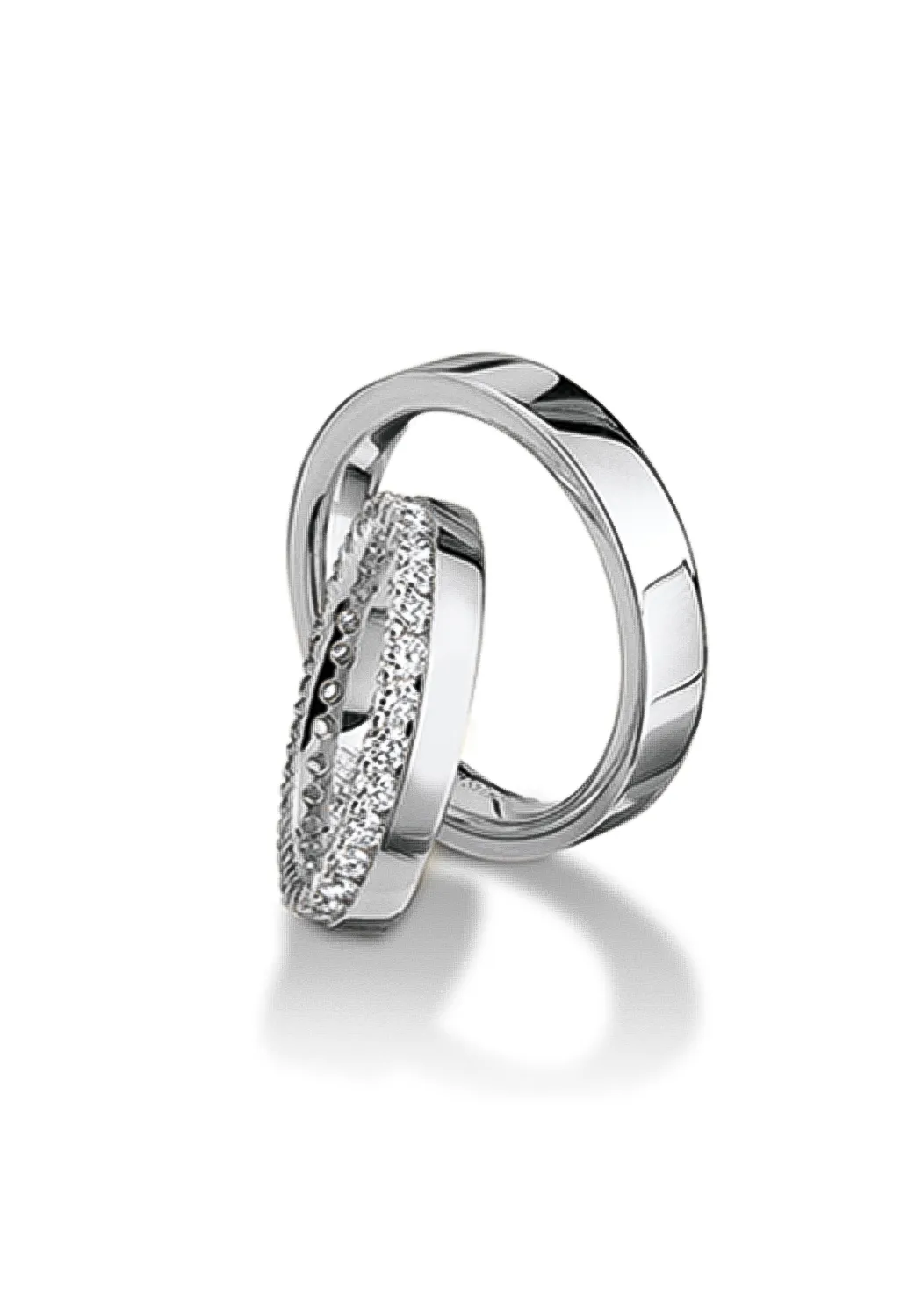 Eternels 18K White Gold Diamond Eternity Band