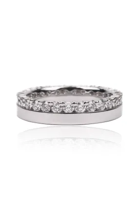 Eternels 18K White Gold Diamond Eternity Band