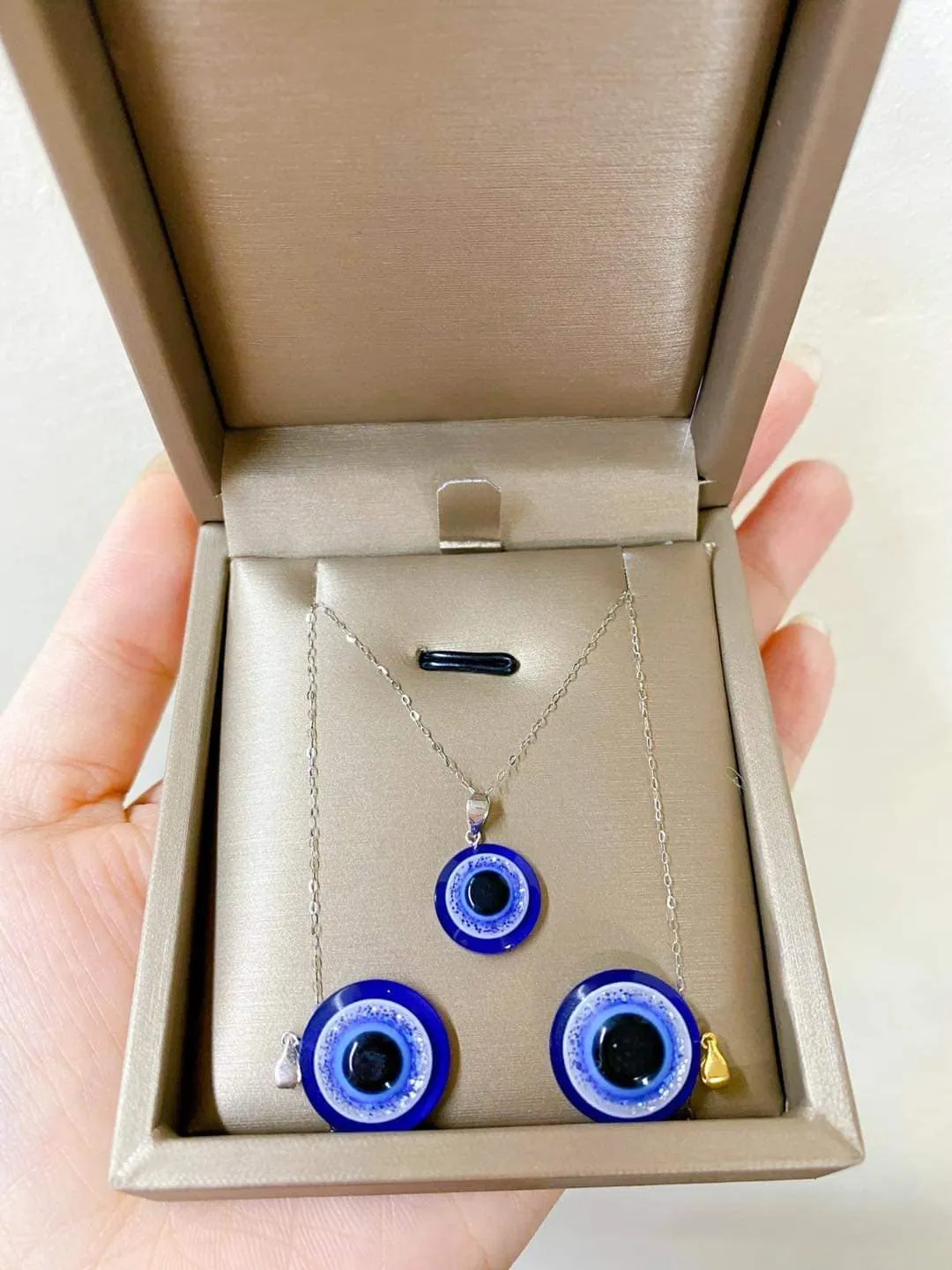 Evil Eye Necklace 18k Gold