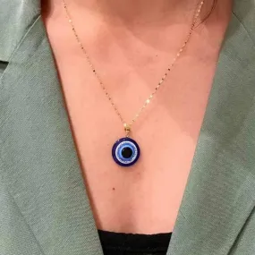 Evil Eye Necklace 18k Gold