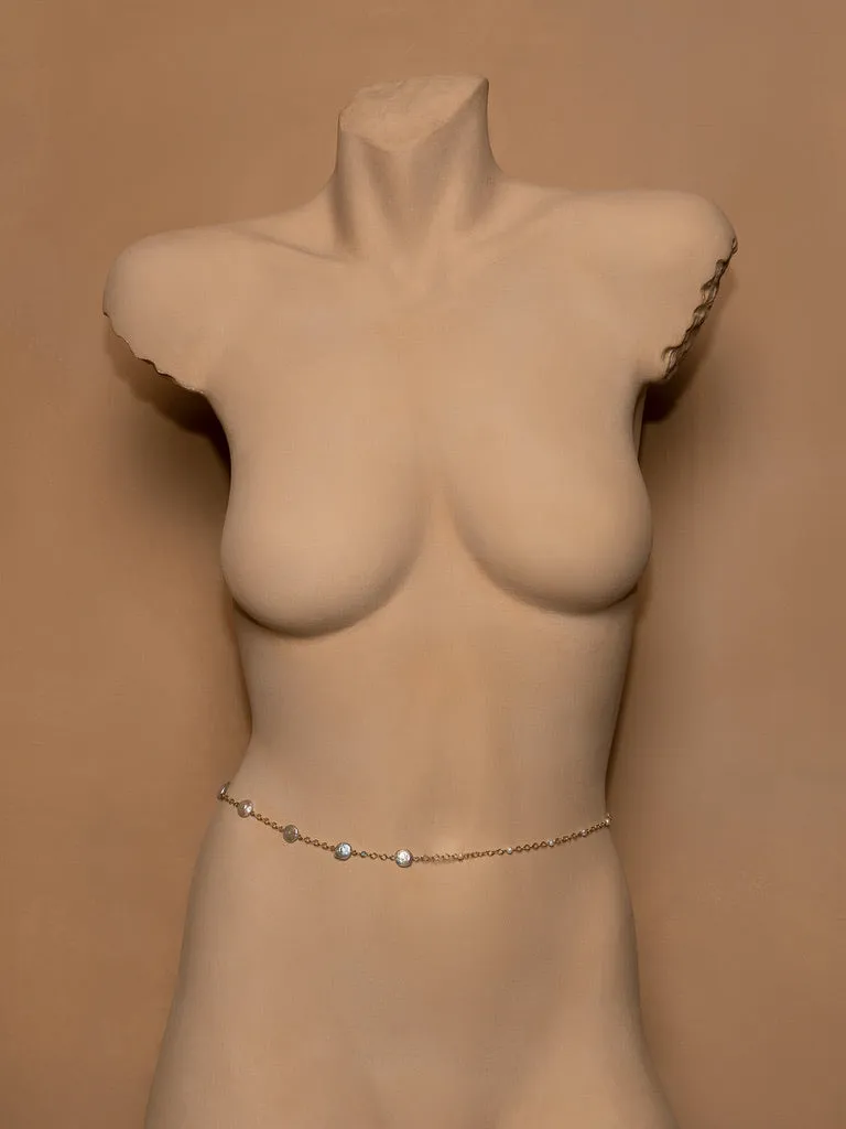 Evolution Pearl Belly Chain - Necklace - Choker - Anklet