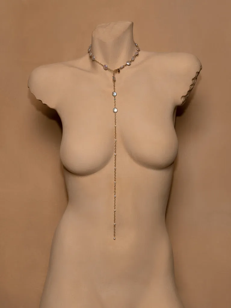 Evolution Pearl Belly Chain - Necklace - Choker - Anklet