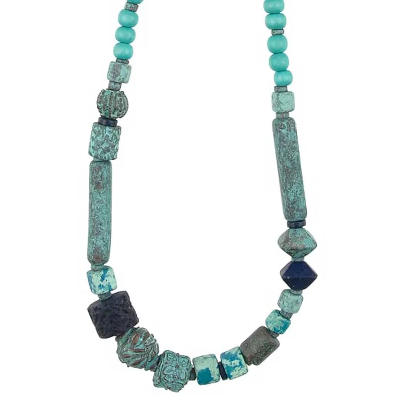 Finished Jewelry-Viridian Vibrance Necklace-20 Inches