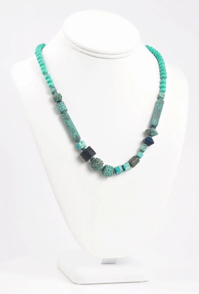 Finished Jewelry-Viridian Vibrance Necklace-20 Inches