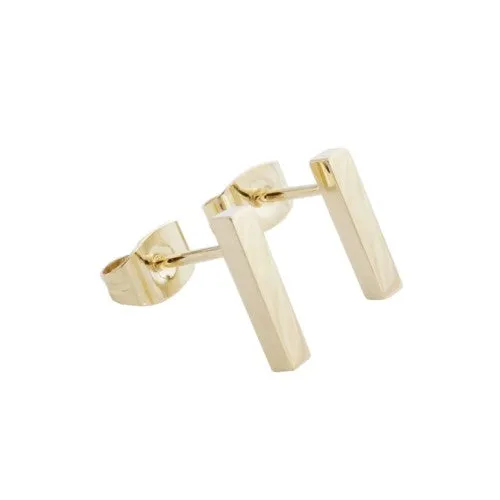 Gold Drop Bar Studs