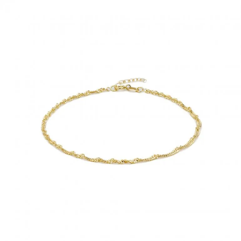 Gold Vermeil Singapore Anklet