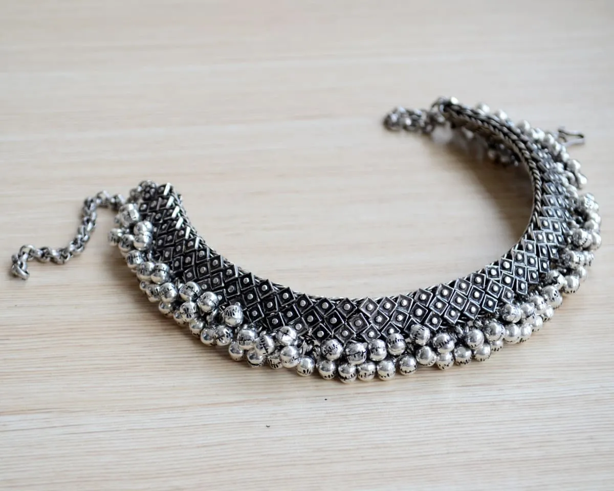 Handmade Silver Chocker Necklace