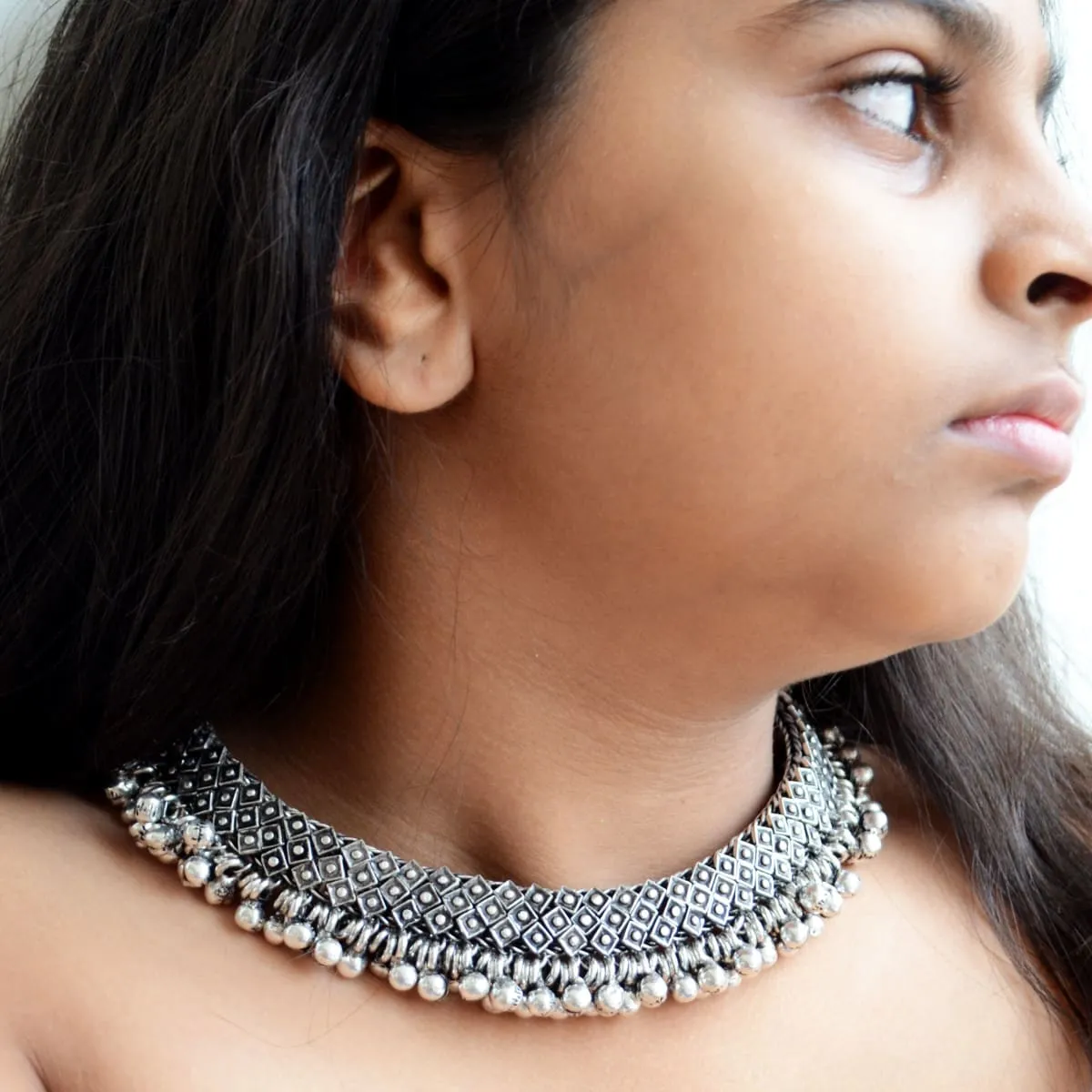 Handmade Silver Chocker Necklace