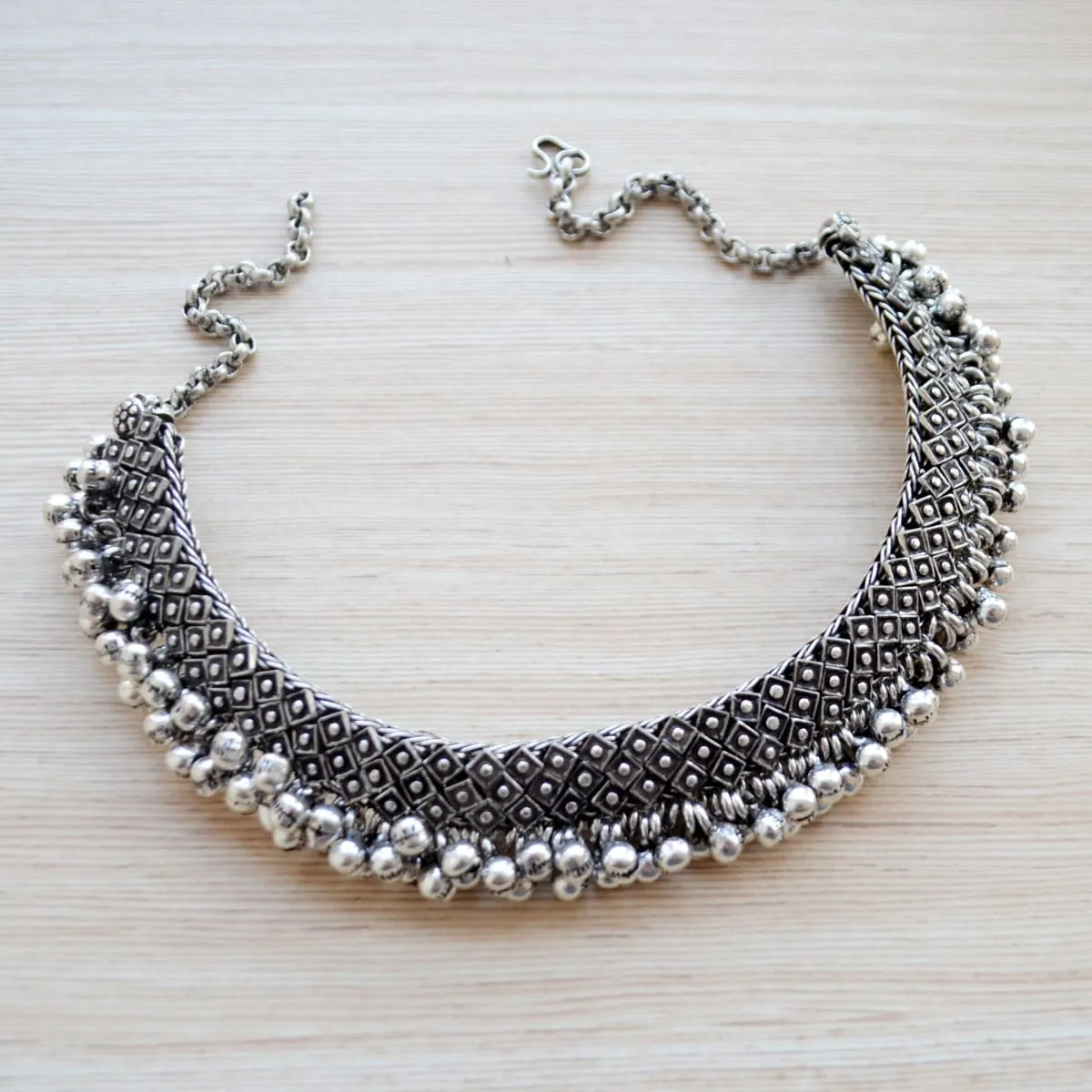 Handmade Silver Chocker Necklace